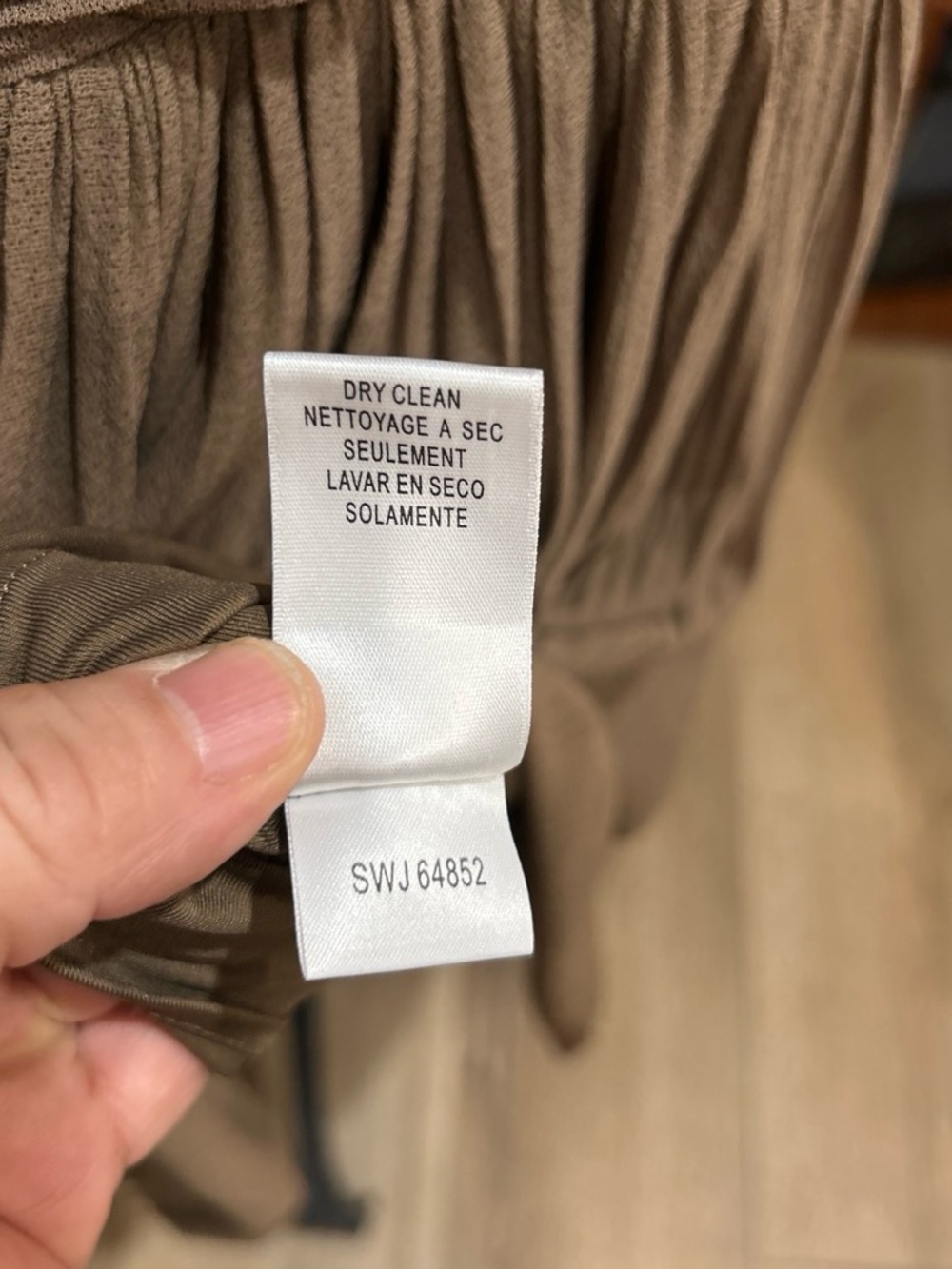 BCBGMaxAzria Brown Pleated Halter Cocktail Dress - Picture 7 of 8